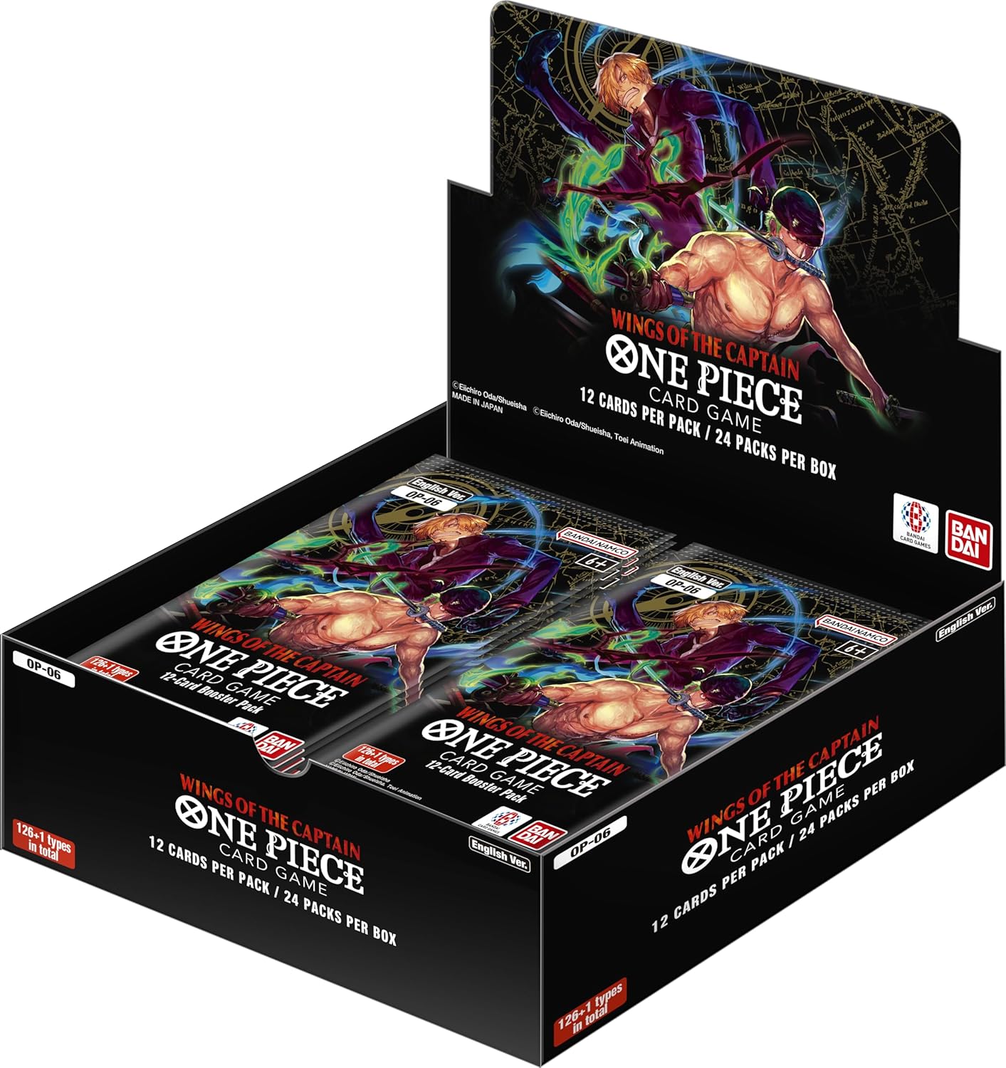 Bandai | One Piece TCG: Booster Box - Wings of the Captain (OP-06)